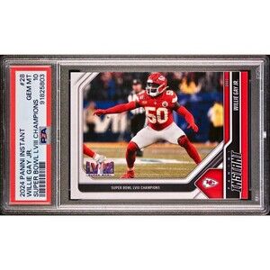 Willie Gay Jr. 2023 Panini NFL Superbowl Champions #28 Card PSA 10 Gem Mint